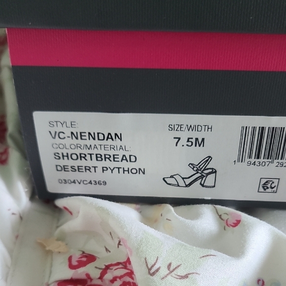 Vince Camuto Women's Snakeskin Block Heel Sandals NWB - Picture 5 of 6